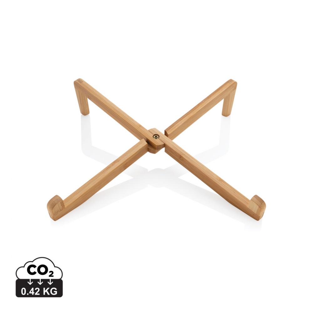 Logotrade corporate gift image of: Bamboo portable laptop stand