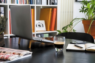 Logotrade promotional product picture of: Bamboo portable laptop stand