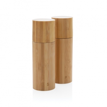 Logotrade business gifts photo of: Ukiyo bamboo salt and pepper mill set