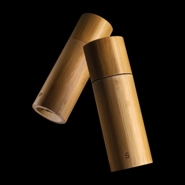 Logotrade promotional gift picture of: Ukiyo bamboo salt and pepper mill set