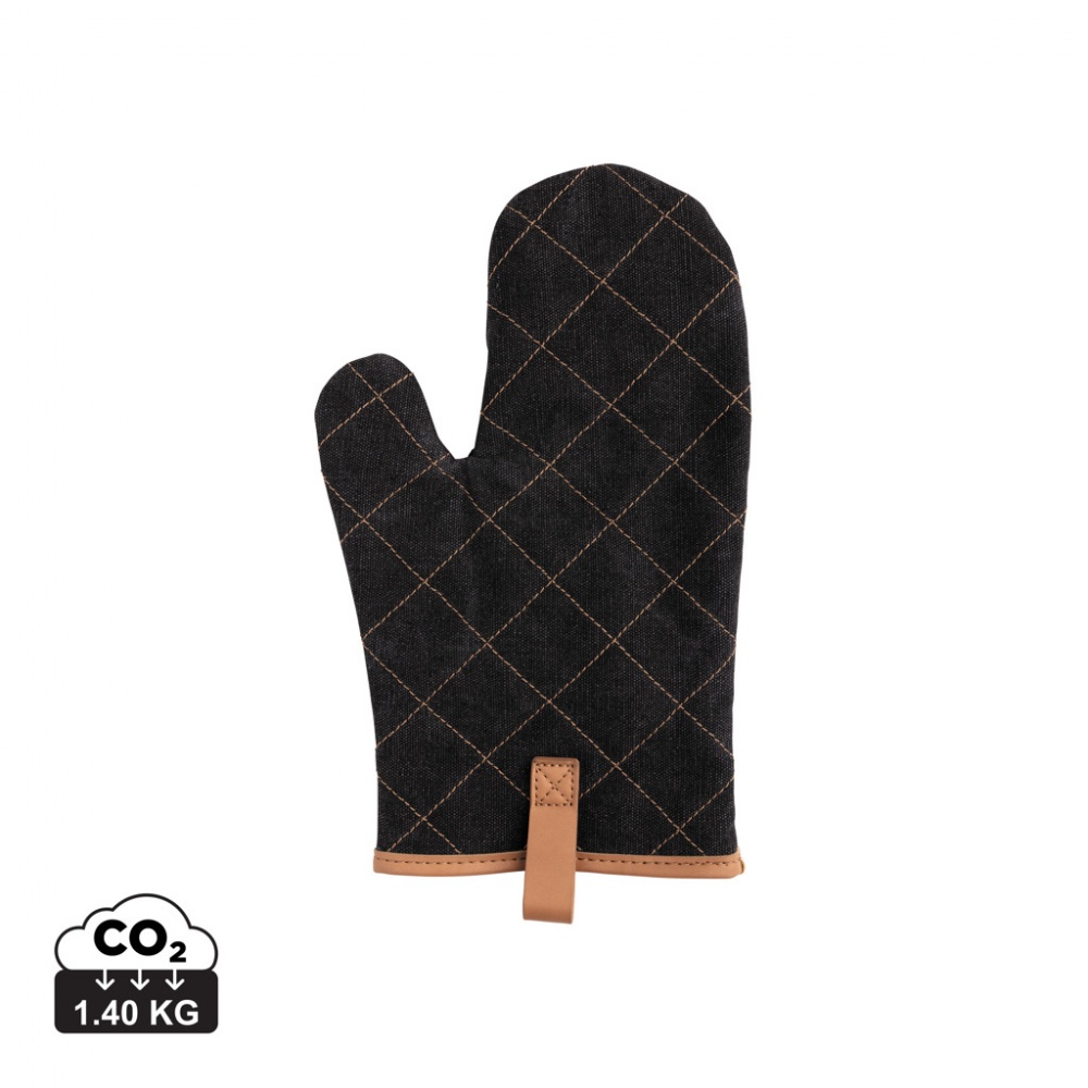 Logo trade promotional merchandise image of: Deluxe canvas oven mitt