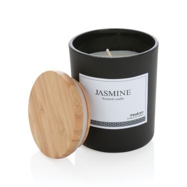 Logotrade promotional merchandise image of: Ukiyo deluxe scented candle with bamboo lid