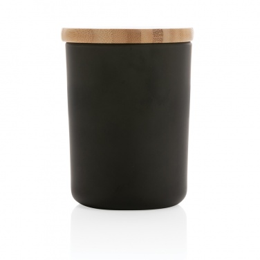 Logo trade promotional item photo of: Ukiyo deluxe scented candle with bamboo lid