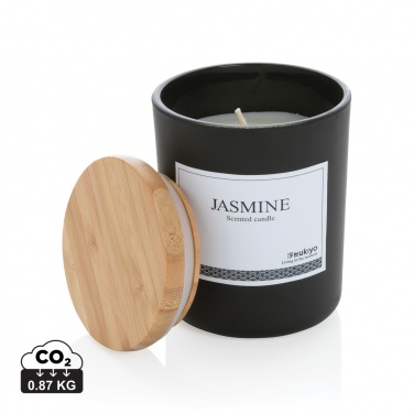 Logo trade corporate gifts picture of: Ukiyo deluxe scented candle with bamboo lid