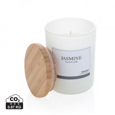 Logotrade promotional merchandise image of: Ukiyo deluxe scented candle with bamboo lid