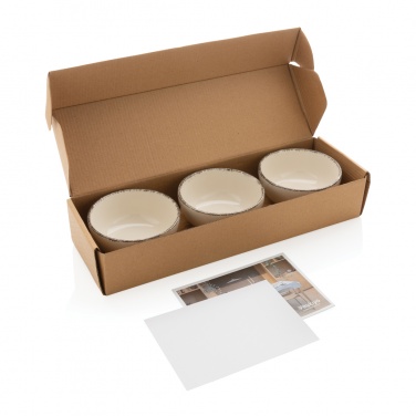 Logotrade promotional item image of: Ukiyo 3pc serving bowl set with bamboo tray