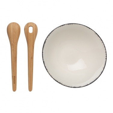 Logo trade promotional items picture of: Ukiyo salad bowl with bamboo salad server