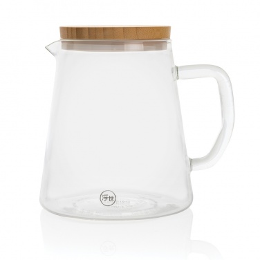 Logotrade promotional merchandise picture of: Ukiyo borosilicate glass carafe with bamboo lid 1.2L