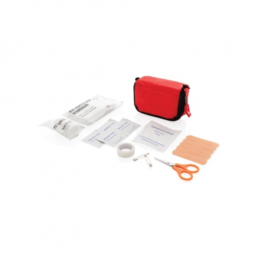 Logo trade promotional giveaways image of: First aid set in pouch