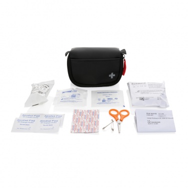 Logotrade corporate gift image of: RCS recycled nubuck PU pouch first aid set mailable