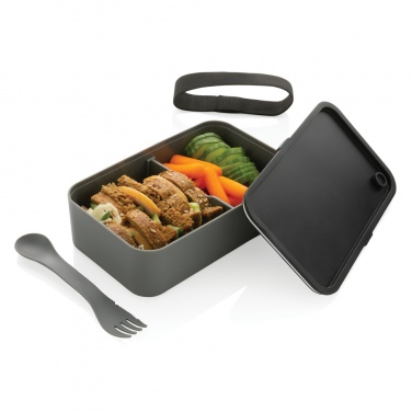 Logotrade promotional giveaways photo of: GRS recycled PP lunch box with spork