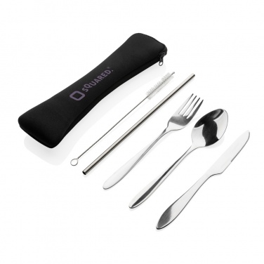 Logotrade promotional giveaways photo of: 4 PCS stainless steel re-usable cutlery set