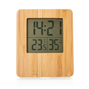 Logotrade business gift image of: Bamboo weather station