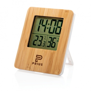 Logotrade promotional merchandise photo of: Bamboo weather station