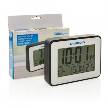 Logo trade promotional item photo of: Grundig weatherstation alarm and calendar