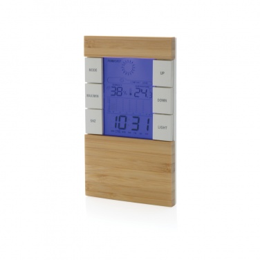 Logo trade promotional merchandise picture of: Utah RCS rplastic and bamboo weather station