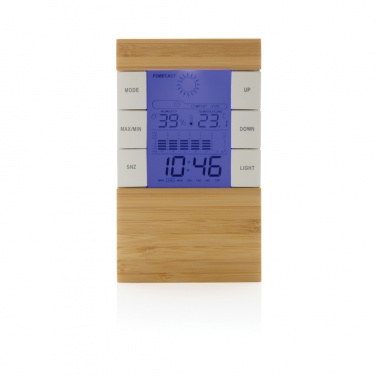 Logo trade promotional products image of: Utah RCS rplastic and bamboo weather station