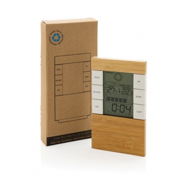 Logotrade business gifts photo of: Utah RCS rplastic and bamboo weather station