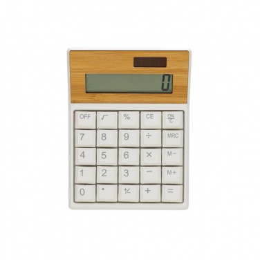 Logotrade promotional merchandise photo of: Utah RCS recycled plastic and  bamboo calculator