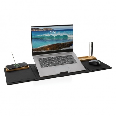 Logotrade business gift image of: Impact AWARE RPET Foldable desk organizer with laptop stand