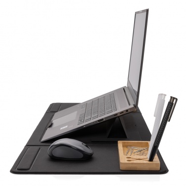 Logotrade promotional gift picture of: Impact AWARE RPET Foldable desk organizer with laptop stand