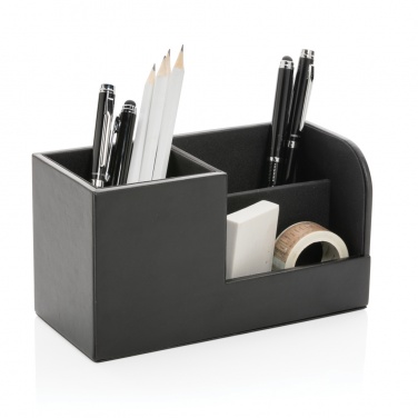 Logo trade corporate gift photo of: Swiss Peak RCS recycled PU Desk organiser