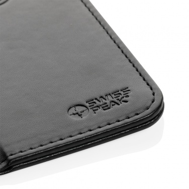 Logo trade promotional giveaways picture of: Swiss Peak RCS recycled PU 10W wireless charging mousepad