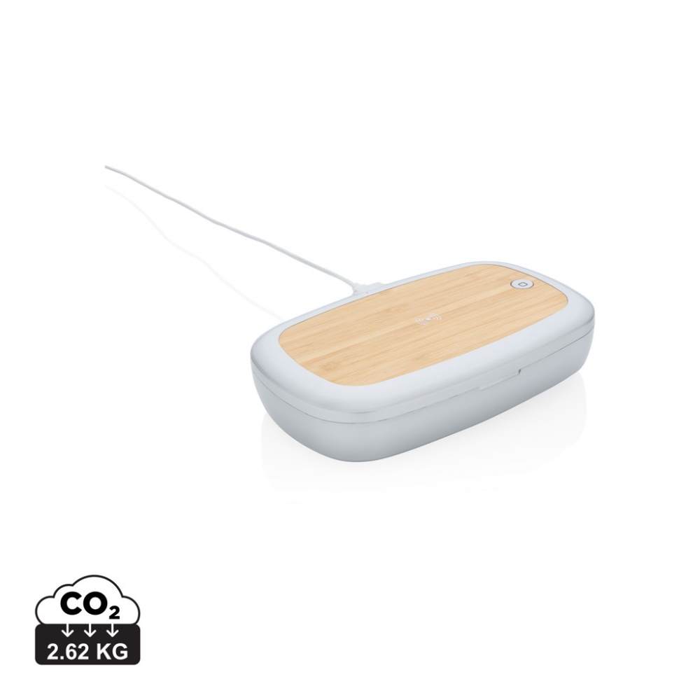 Logo trade promotional merchandise picture of: Rena UV-C steriliser box with 5W wireless charger