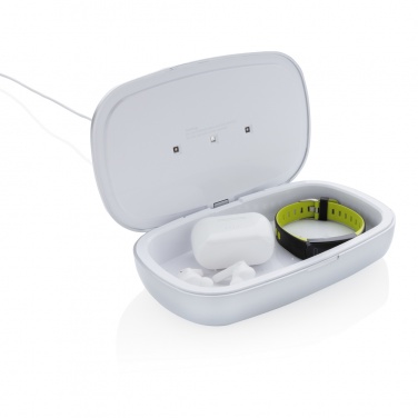 Logo trade business gift photo of: Rena UV-C steriliser box with 5W wireless charger