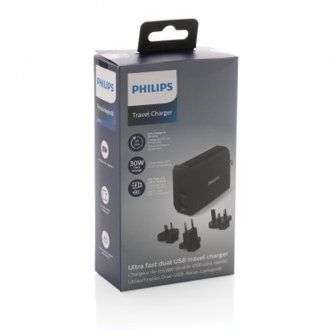 Logo trade promotional gifts image of: Philips ultra fast PD travel charger