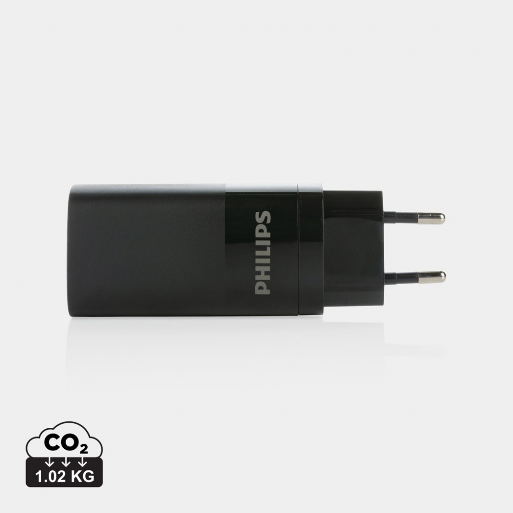 Logotrade advertising product image of: Philips 65W ultra fast PD 3-port USB wall charger