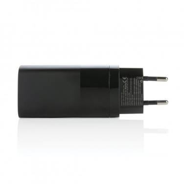 Logo trade promotional gifts image of: Philips 65W ultra fast PD 3-port USB wall charger