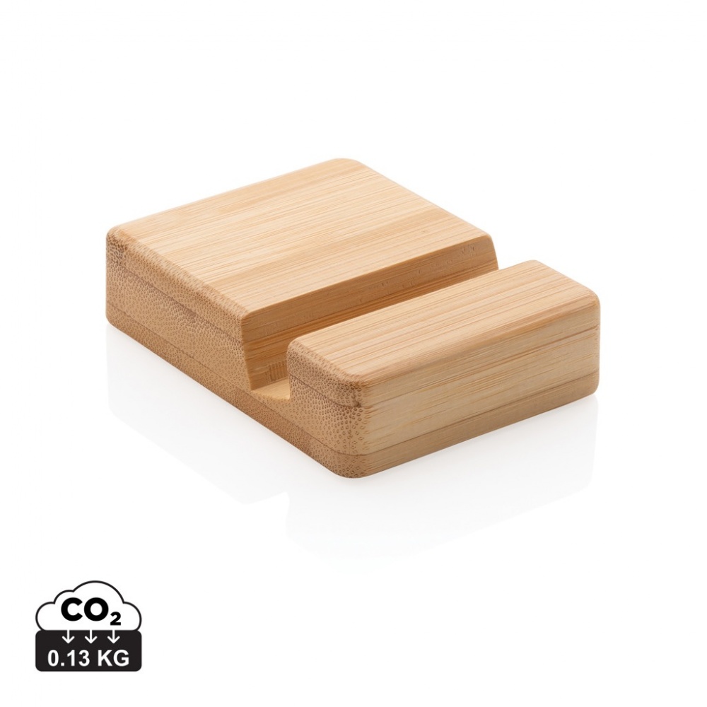 Logo trade promotional giveaway photo of: Bamboo phone stand