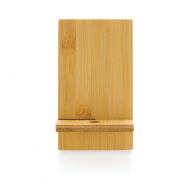 Logo trade promotional item photo of: Bamboo phone stand in kraft box