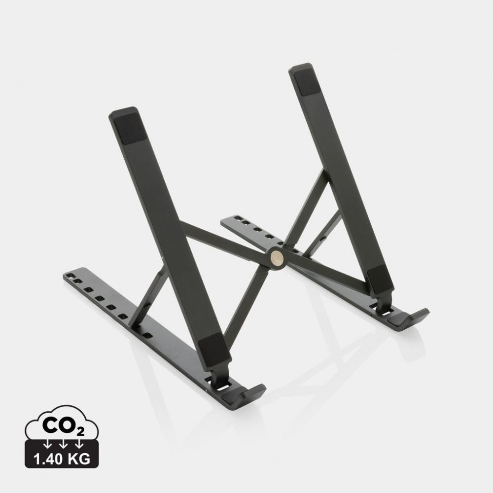 Logo trade business gift photo of: Terra RCS recycled aluminium universal laptop/tablet stand