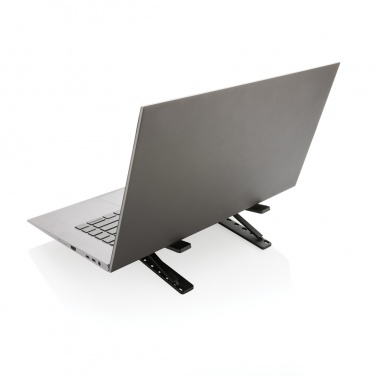 Logo trade advertising product photo of: Terra RCS recycled aluminium universal laptop/tablet stand