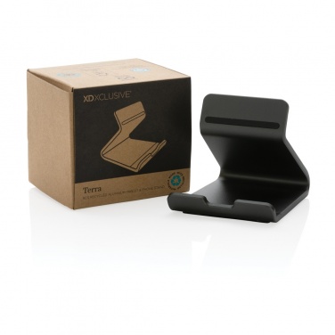 Logotrade promotional merchandise picture of: Terra RCS recycled aluminium tablet & phone stand