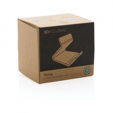 Logotrade promotional gift picture of: Terra RCS recycled aluminium tablet & phone stand