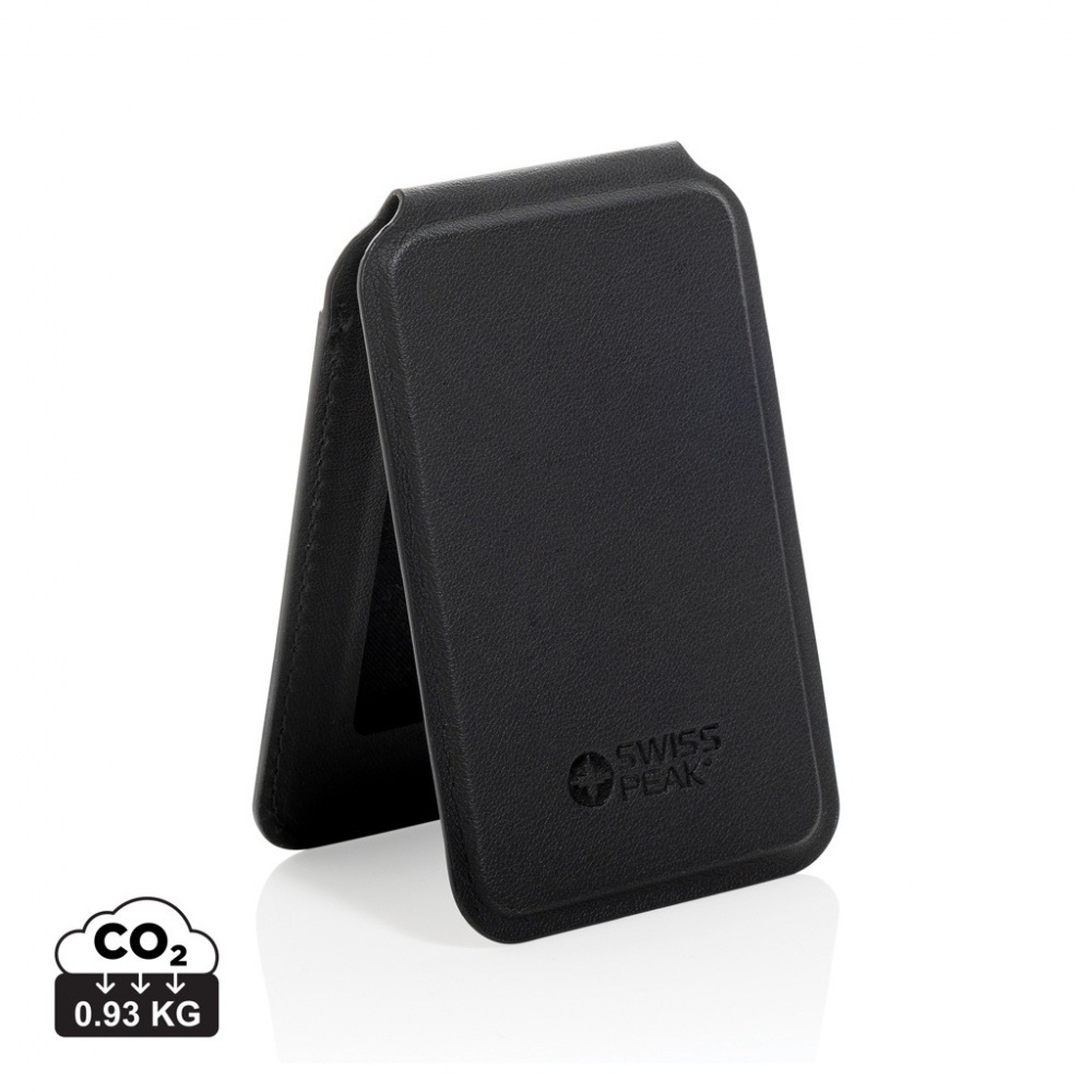 Logotrade promotional product picture of: Magstand RCS recycled PU magnetic phone wallet with stand