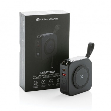 Logo trade promotional giveaways image of: Urban Vitamin Saratoga 5 in 1 universal charger