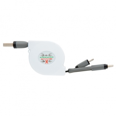 Logotrade promotional product image of: 3-in-1 retractable cable