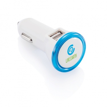 Logo trade promotional merchandise image of: Powerful dual port car charger