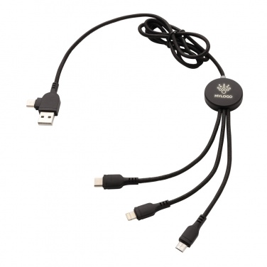 Logo trade corporate gift photo of: Light up logo 6-in-1 cable