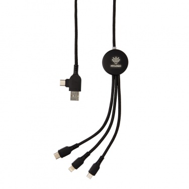 Logotrade promotional giveaway picture of: Light up logo 6-in-1 cable