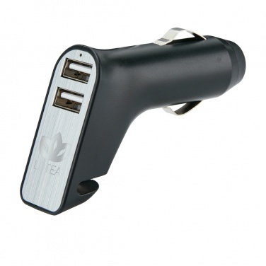 Logo trade corporate gifts picture of: Dual port car charger with belt cutter and hammer