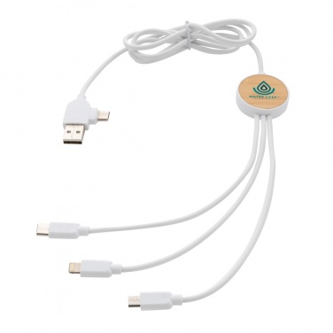 Logotrade advertising products photo of: RCS recycled plastic Ontario 6-in-1 cable