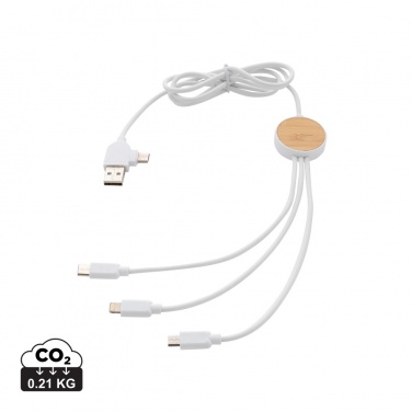 Logotrade advertising product image of: RCS recycled plastic Ontario 6-in-1 cable