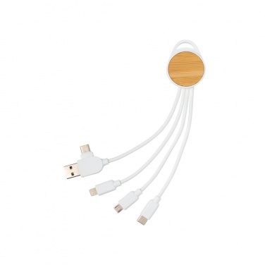 Logo trade promotional items picture of: RCS recycled plastic Ontario 6-in-1 round cable