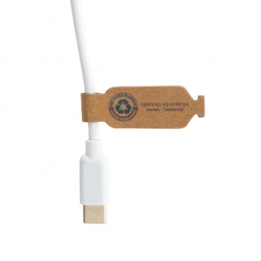 Logotrade promotional merchandise picture of: RCS recycled plastic Ontario 6-in-1 round cable