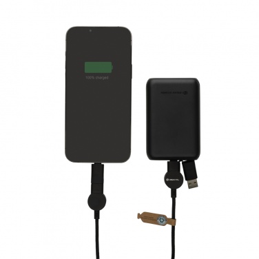 Logo trade promotional merchandise photo of: Oakland RCS recycled plastic 6-in-1 fast charging 45W cable